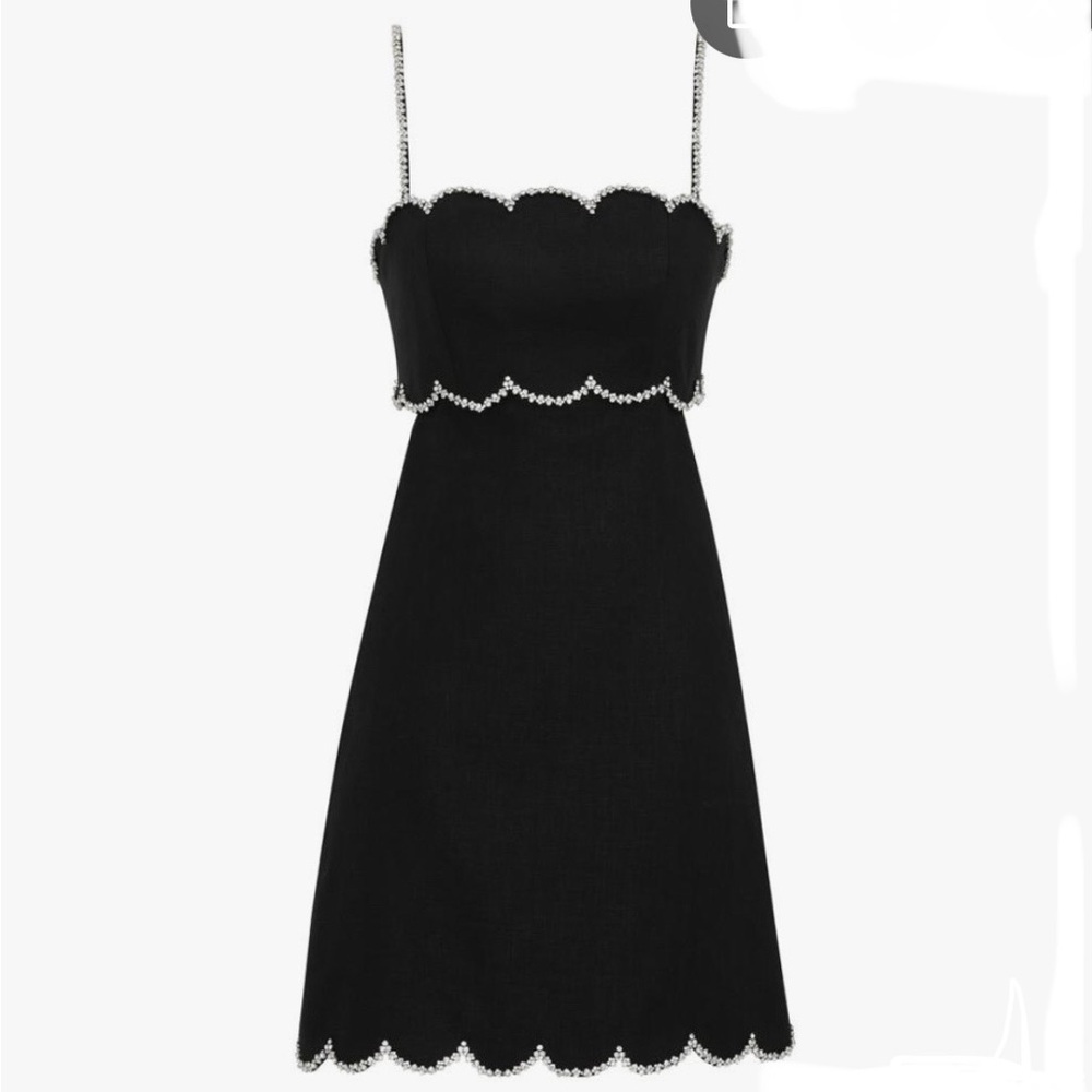 NWT Zimmermann Crush Scalloped Mini Dress
